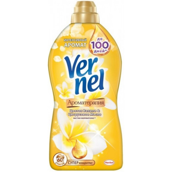 Vernel ароматерапия концентрат для белья, Цветок ванили и цитрусовое масло, 1,74л (29536)