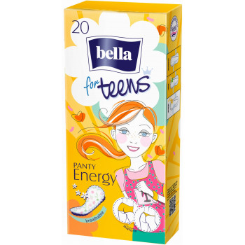 Bella Teens Energy ультратонкие ежедневные прокладки, 1 капли, 20шт (11636)
