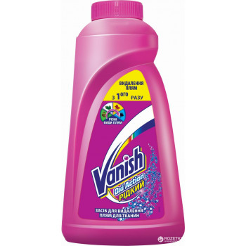 Vanish OxiAction пятновыводитель для тканей, розовый 1Л (06315)