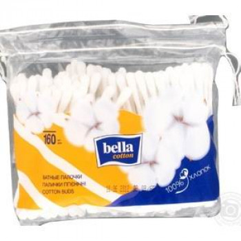 Bella ватные палочки, Cotton, 160шт (01429) 