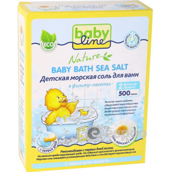 Baby Line детская морская соль для ванн, 0+месяцев, 500гр (19775)
