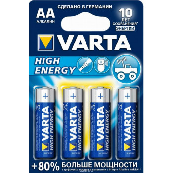 Varta High Energy AA пальчиковые батарейки, 4шт (46993)