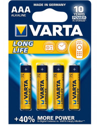 Varta Long Life батарейки мизинчиковые AAA, 4 шт (47075)