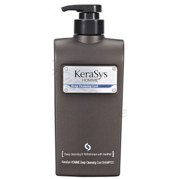 Kerasys Homme шампунь освежающий для мужчин, для всех типов волос, Экстракт Мяты, 550мл (77388)