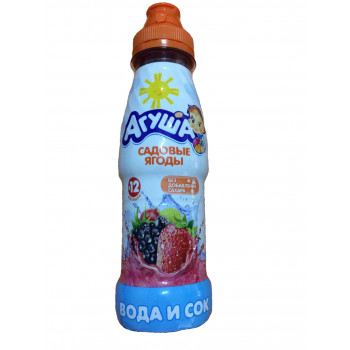 Агуша вода и сок, Садовые ягоды, 12 месяцев, 300мл (30901)