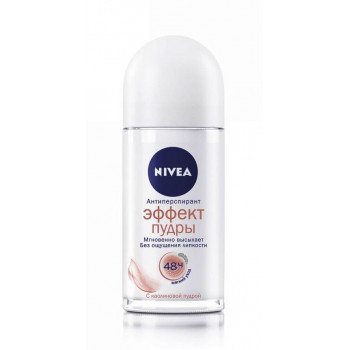 Nivea Women ролик дезодорант-антиперспирант, Эффект пудры, 50мл (84247)