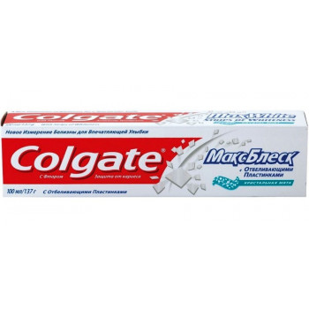 Colgate зубная паста с Отбеливающими пластинками, 100мл (05851+)