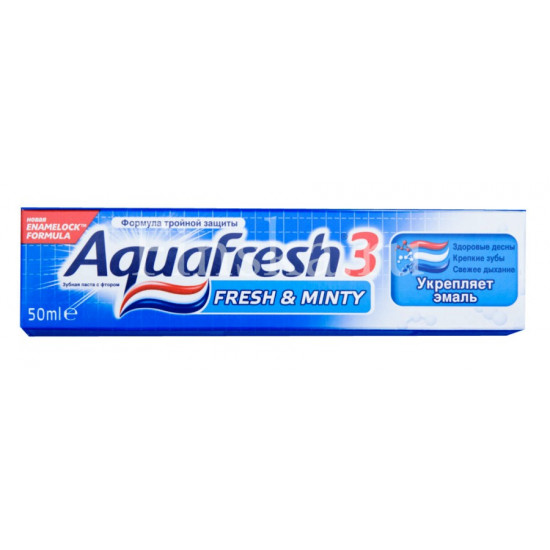 Aquafresh зубная паста Освежающе-мятная, 125мл (62407)
