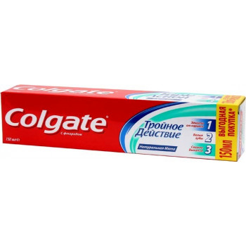 Colgate зубная паста Тройное действие, 150мл (06926)