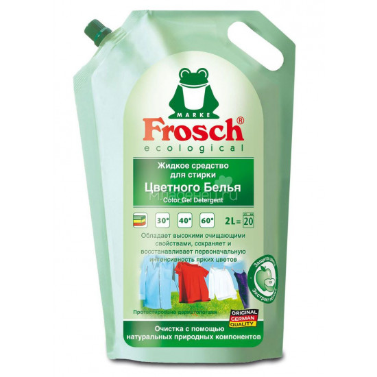 Frosch жидкое средство для стирки цветного белья, 2Л (13416)